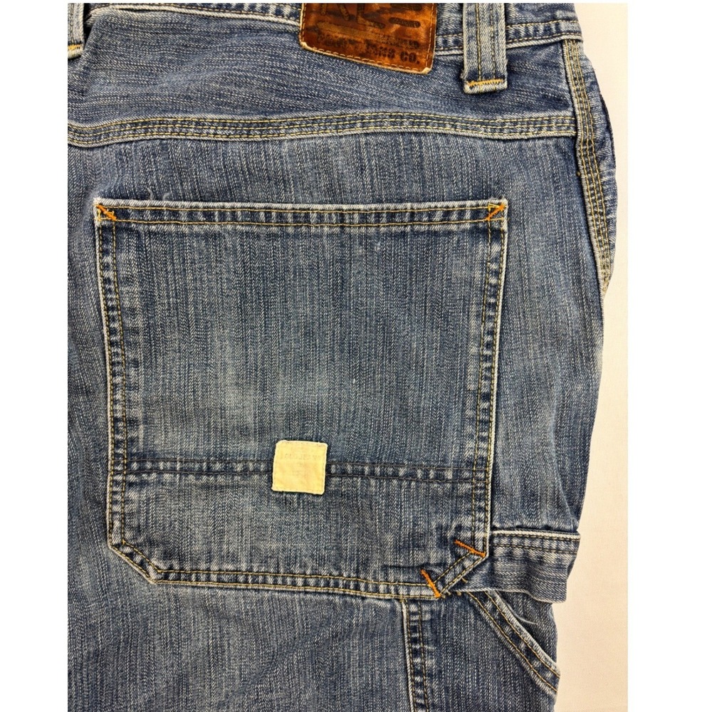 Ralph Lauren Polo Co Jeans Mens 42x32 Blue Wyatt Carpenter Loose Baggy Faded Y2K - Picture 4 of 14